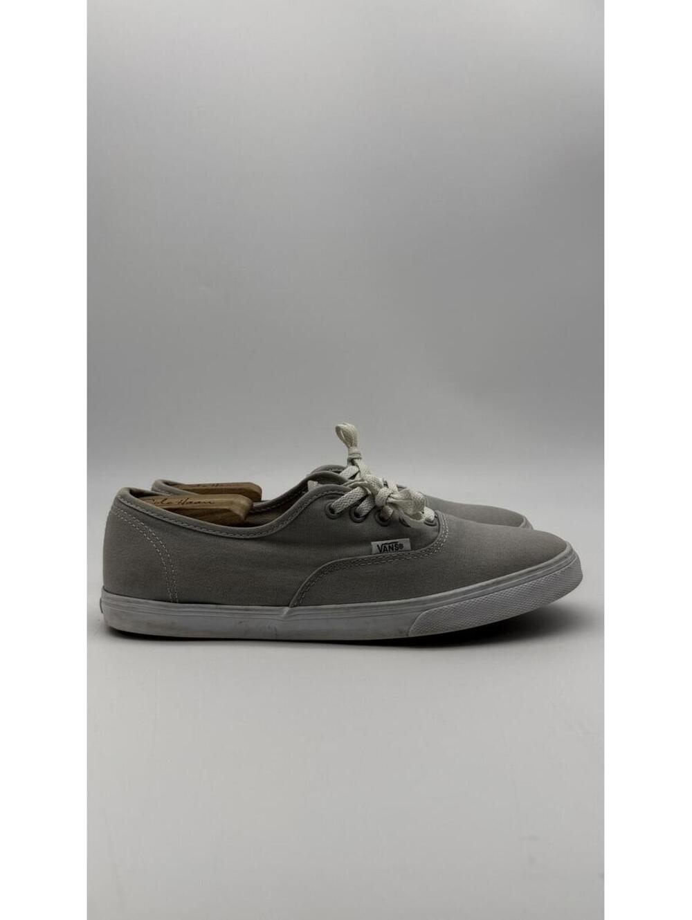 Vans Authentic Grey Canvas Lace Up‎ Skate Sneakers Womens 10 Mens 8.5
